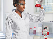 Chemical volumetric analysis with small liquid volumes requires substantial concentration.