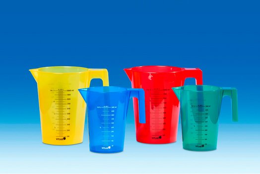 Messbecher, farbig, stapelbar, PP