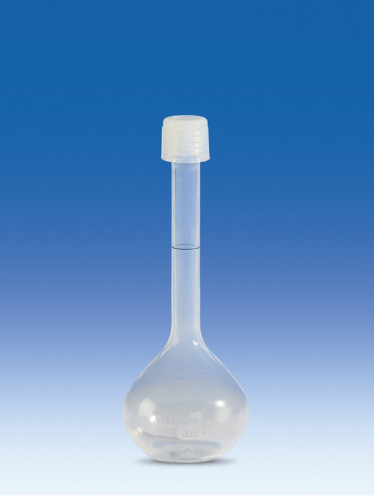 Messkolben, PFA, Klasse A, mit Schraubkappe, PFA