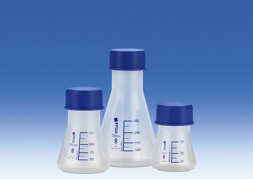 Erlenmeyer-Kolben, GL 45, PP mit Schraubkappe, PP