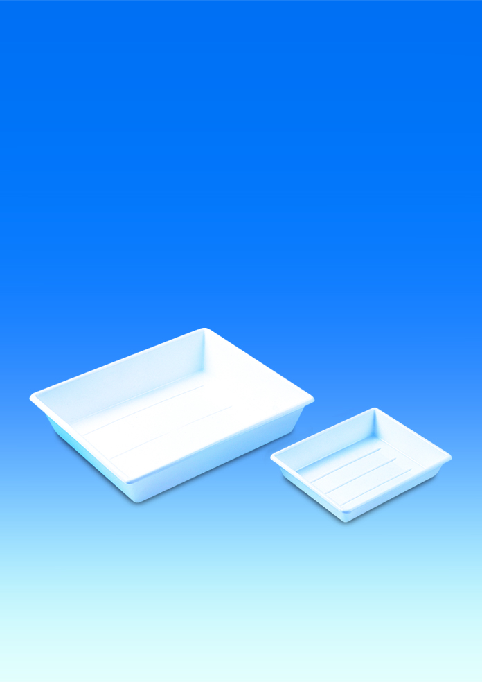 Bandejas rectangulares apilables - Bandejas / cubetas de plástico -  Frasquería Plástico - Equipo de laboratorio